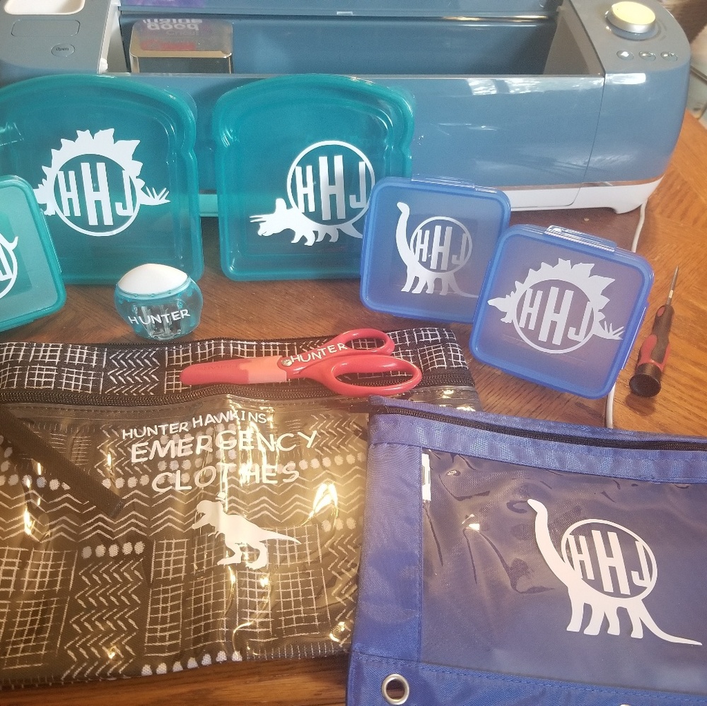Back to School Monogram Decal Sheets